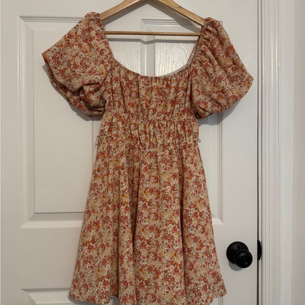 Altar’d State Floral Puff Sleeve Dress